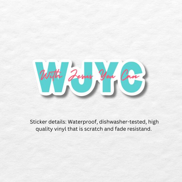 Vinyl Sticker, Christian Sticker, Inspirational Sticker, Gift idea - Picture 5 of 6